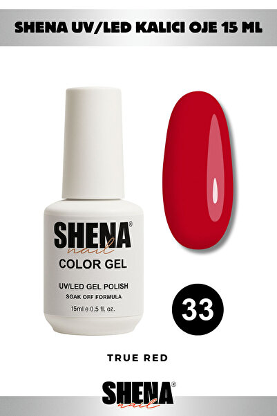 Shena Kalıcı Oje 15 ml - 33 Vişne Kırmızı - Uv/led Gel Polish ❤ From Dubai