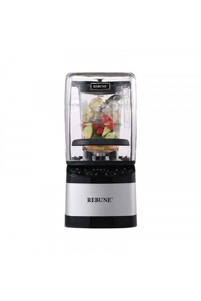 rebune Electric Blender 2 Liter 1800W - LED Screen - Silver & Black - RE-2-106