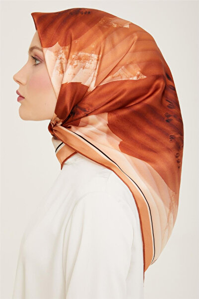Armine Sura Silk Scarf 9100D (S) 90 X 90 Tile - 01