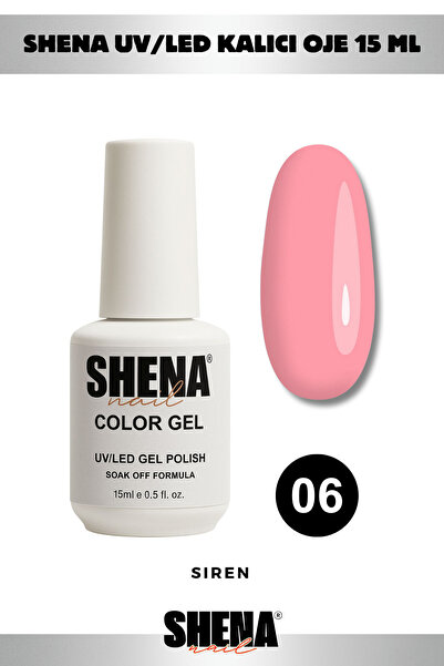 Shena Kalıcı Oje 15 ml - 06 Gül Pembe - Uv/led Gel Polish ❤ From Dubai