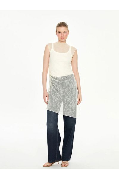 LC Waikiki Asymmetric Cut Lace Women's Tunic