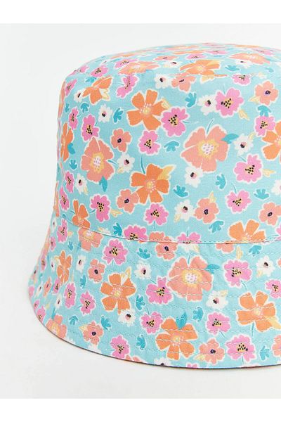 LC Waikiki Flower Printed Baby Girl Bucket Hat