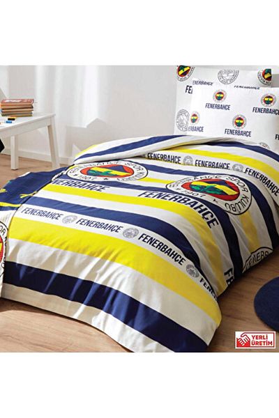 Fenerbahçe Licensed Bandrolled Single Duvet Cover Set - 2025 New Season