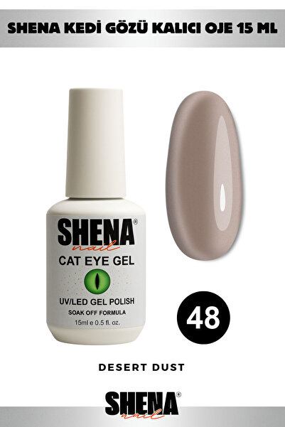 Shena Kalıcı Oje Kedi Gözü 15 ml - 48 Vizon - Cat Eye Uv/led Gel Polish ❤ Fro...