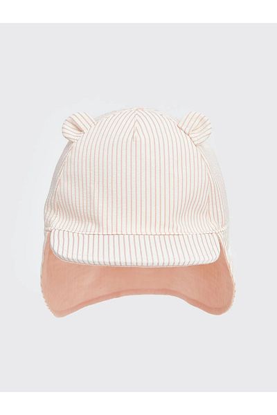 LC Waikiki Baby Girl Striped Head Protection Cap Hat