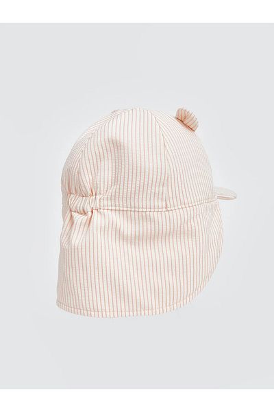 LC Waikiki Baby Girl Striped Head Protection Cap Hat