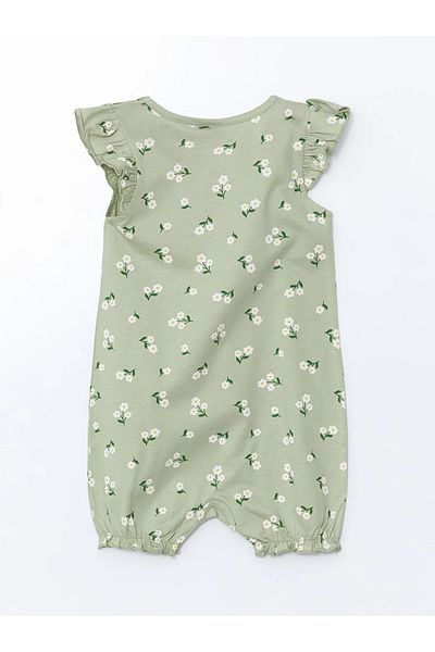 LC Waikiki Floral Baby Girl Combed Cotton Jumpsuit 2 Pack