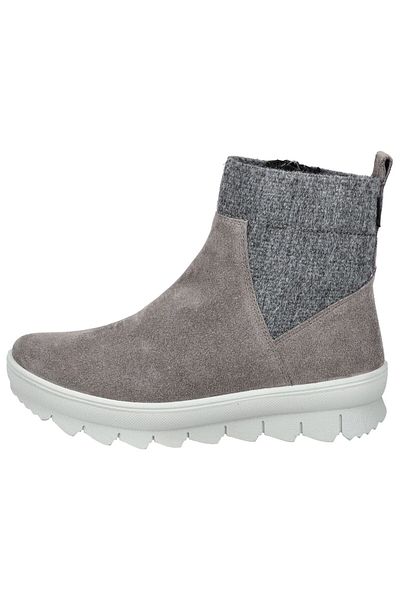 Legero Yumuşak Gore Tex Fermuarlı Bot Gri Süet