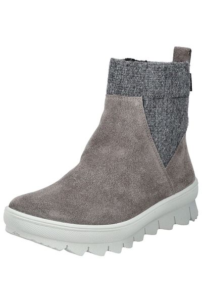 Legero Yumuşak Gore Tex Fermuarlı Bot Gri Süet
