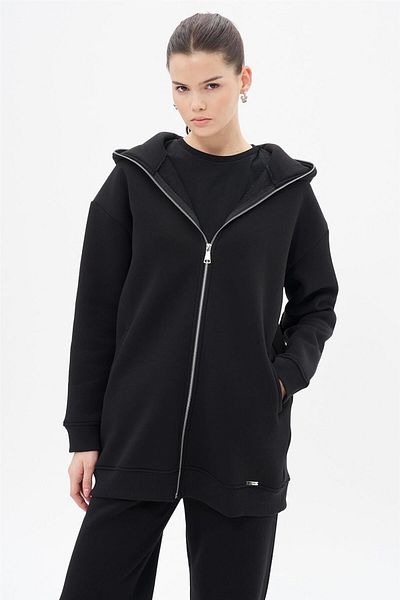 Kayra Pocket Detailed Sweatshirt Black