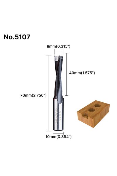 Choice 5107 Huhao 10mm Shank Forstner Wood Drill Bits Alloy Hole Opener Bit 70mm Total Length Router Bit Ca