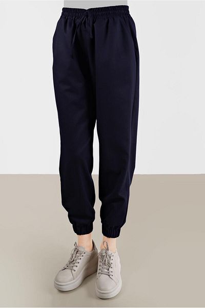 Alvina 70251 Model Elastic Legs and Lace-up Waist Trousers