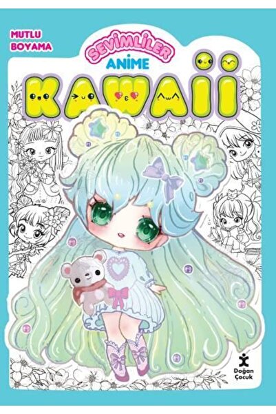 Doğan Egmont Kawaii Anime Mutlu Boyama 2 Yeşil