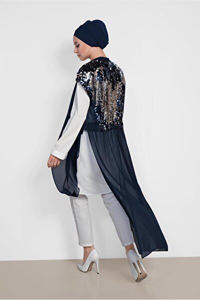 Alvina 4145 Model Double Tunic with Sequins