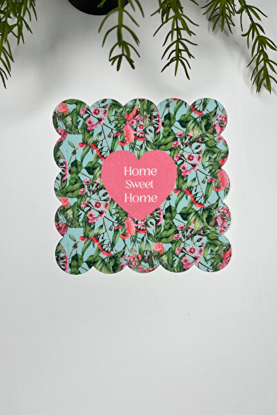 decofav Home Sweet Home Написане серце і квітковий візерунок Лазерне різання ...