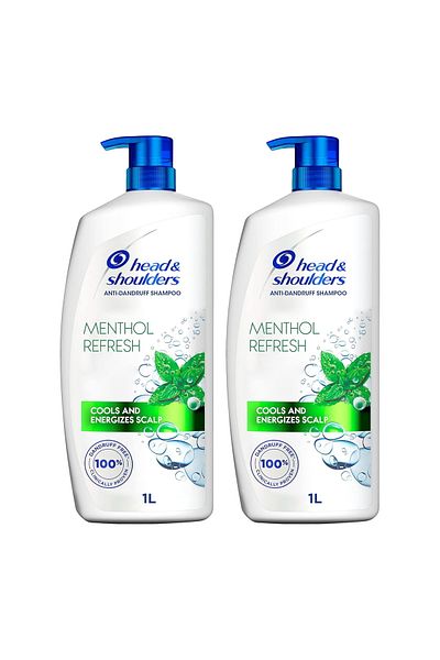 Head&Shoulders Head & Shoulders Menthol Refresh Anti-Dandruff Shampoo 2 x 1 Litre