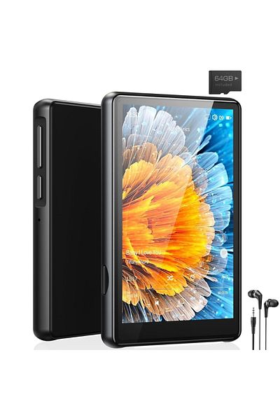 Velixo Mp3/mp4 Player, 4" Touchscreen, 80gb 128gb, Bluetooth 5.0, Hifi, Fm, E-book, Recorder, Usb-c
