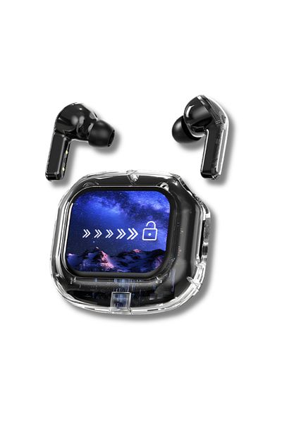 Velixo Căști wireless Bluetooth 5.4, ecran tactil, anulare a zgomotului, asistent vocal, microfon HD, apeluri și fotografii