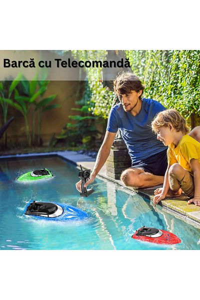 Velixo Rc Boat, 8 Km/h, 2.4g, 50m Range, Dual Motors, Water Resistant, Battery Alert, 20 Min, Usb Charging