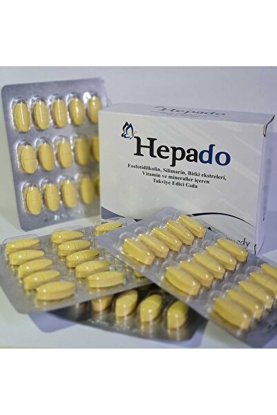 Hepado 60 tablet Fosfoditilkolin , Silimarin , Bitki ekstreleri, Vitamin ve M...