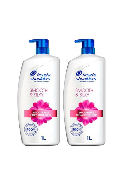 Head&Shoulders Head & Shoulders Smooth & Silk Anti-Dandruff Shampoo 2 x 1 Litre
