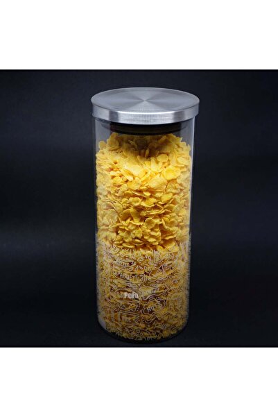 PUFO borosilicate glass container for sugar, coffee, tea or spices, with airtight lid, 1.4 L