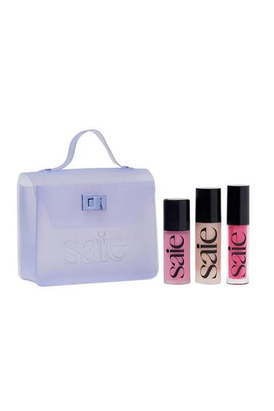 SAIE Say The Glow 3-Piece Blush, Lip & Highlighter Set