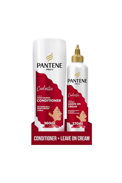 Pantene Pro-V Curlastic Conditioner 360 ml + Leave On Cream 270 ml