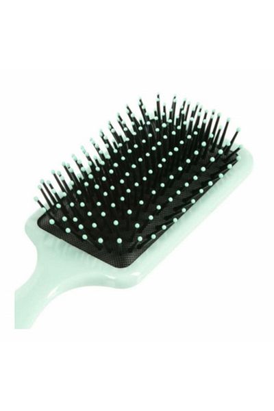 PUFO Love Makeup square hairbrush, green