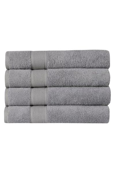 HOME ESSENTIALS Σετ 4 πετσετών, 100% βαμβάκι, πετσέτα επισκεπτών, Premium, 600 gsm Υψηλότερη απαλότητα, Πολύ γρήγορο στέγνωμα