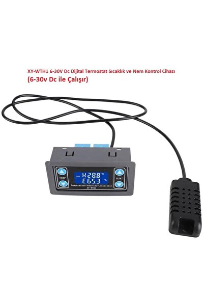 Hatfon Elektronik XY-WTH1 6-30V Dc Dijital Termostat Sıcaklık ve Nem Kontrol ...