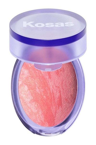 KOSAS Blush is Life Baked Talc-Free Dimensional + Brightening Blush, Blissed - Warm Peachy Pink 4.5g