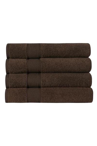 HOME ESSENTIALS Σετ 4 πετσετών, 100% βαμβάκι, πετσέτα επισκεπτών, Premium, 600 gsm Υψηλότερη απαλότητα, Πολύ γρήγορο στέγνωμα