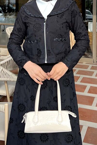 benguen Collared Brode Suit Black 3016