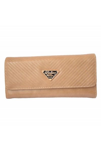 PUFO Portofel elegant de damă, Pufo Luxury, 20 x 10 cm, maro