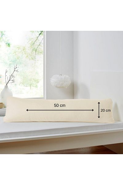 AKGÜN EV TEKSTİLİ Multi-Purpose Orthopedic Cylinder Pillow Neck Leg Waist Support Pillow 15x50 cm