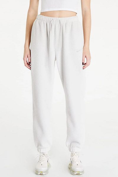 Nike Αθλητικά ρούχα Plush Stone Sherpa Oversize Φούτερ Γυναικεία Φαρδιά Μορφή Ψηλόμεση Λούτρινη φόρμα