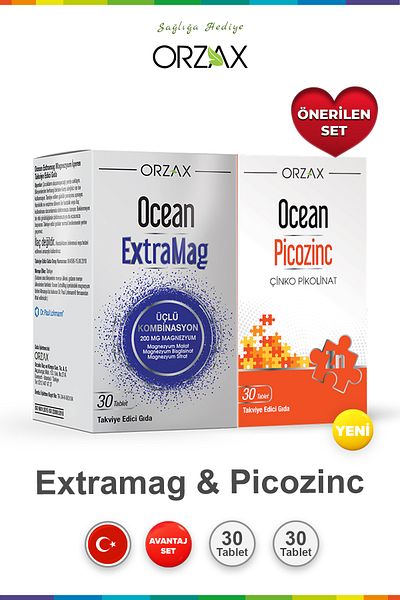 Ocean Extramag 30 Tablets & Ocean Picozinc 30 Tablets