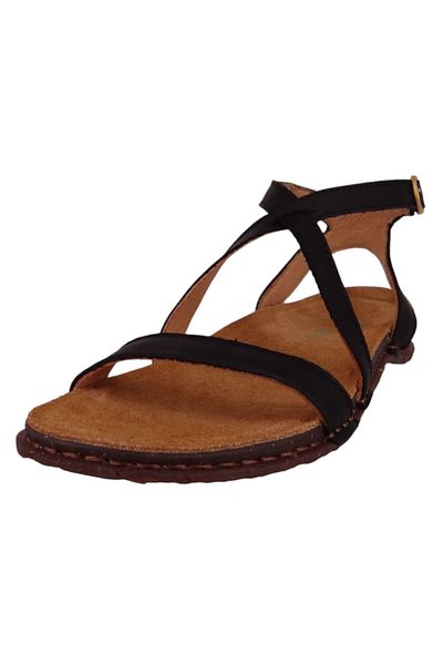 El Naturalista Damen Sandalen Panglao N5802 Schwarz Black Leder Mit Comfort-last