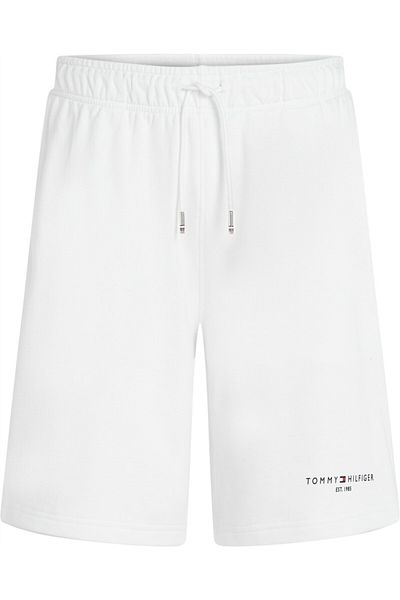 Tommy Hilfiger Small Tommy Logo Sweatshorts Men's White Sweatpants - Mw0Mw38698