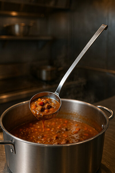 Veliday Sanayi Tipi Çelik Servis Kepçe No:4- Kaliteli Sanayi Tipi Kepçe - Ser...