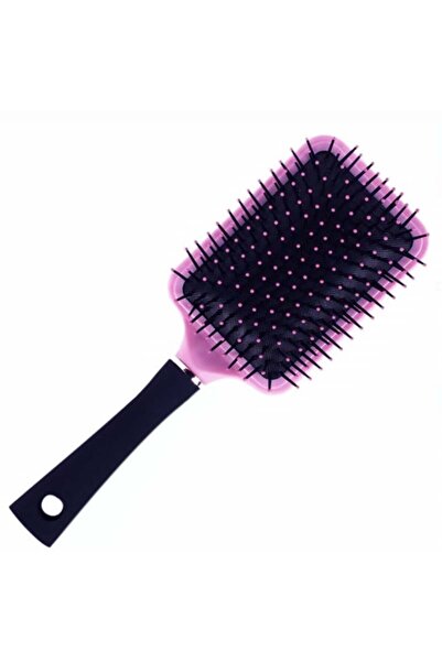 PUFO Square hairbrush, pink with black dots, Pufo, 26 cm