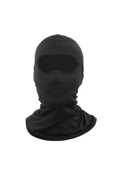 GP KOMPOZİT Gp Kompozit Summer Biker Balaklava Mask Black (1 Piece Neck Collar Buff Gift)