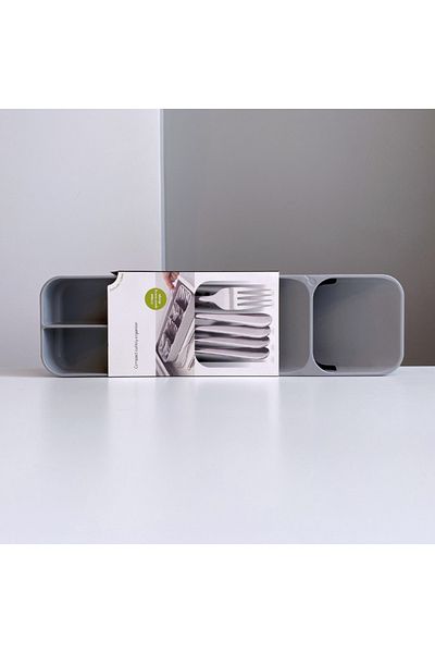 Viyogo Organizator pentru tacamuri, 5 compartimente, 39.8 cm, Gri