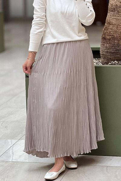 sentez giyim Synthesis Chiffon Cropping Skirt