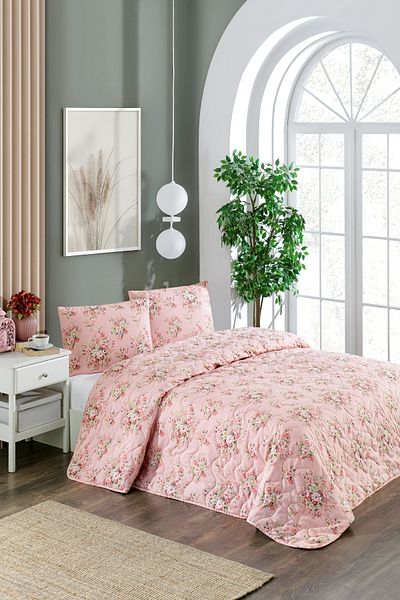 MARLA HOME Double Pique Bed Cover Set | 200X220Cm | 2 Pillow Cases | Multi-Purpose Blanket | Cotton