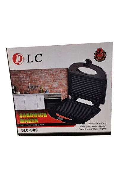 DLC 600 Sandwich Maker 750w – Quick Heating, Easy Cleaning, Black Finish