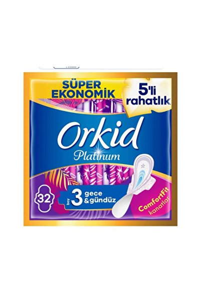 Orkid Platinum Night and Day Sanitary Pads 16X 2 Pack 32 Pieces
