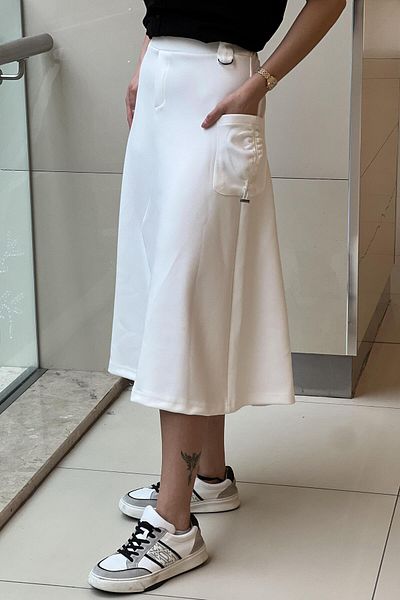 On Fashion Gathered Side Skirt