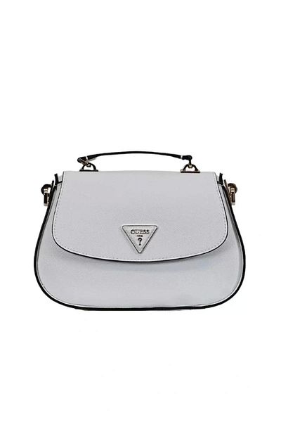 Guess Дамска чанта ECO JAZLYNN с горна дръжка и капак, бяла, HWEZG952320-WHI